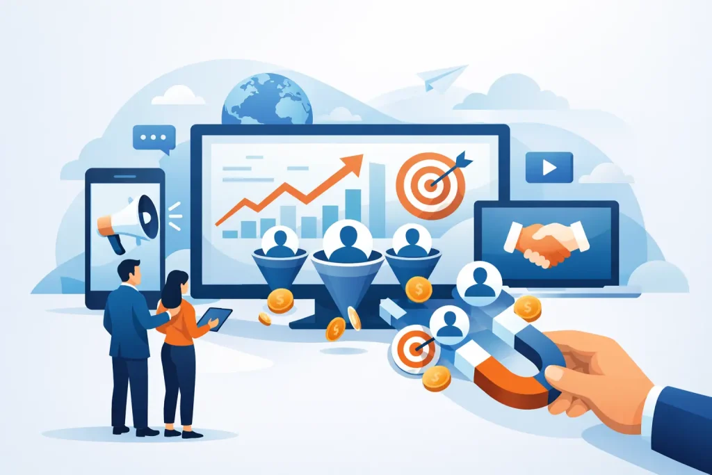 Canales digitales para captar clientes que facturan
