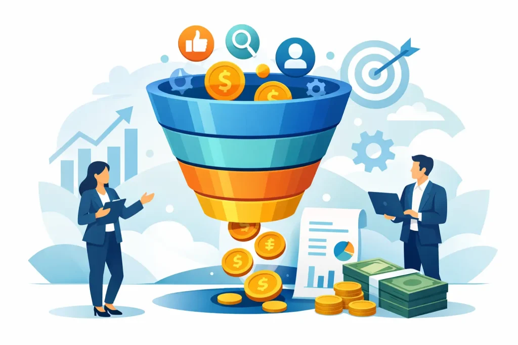 Embudo de ventas para servicios que factura más