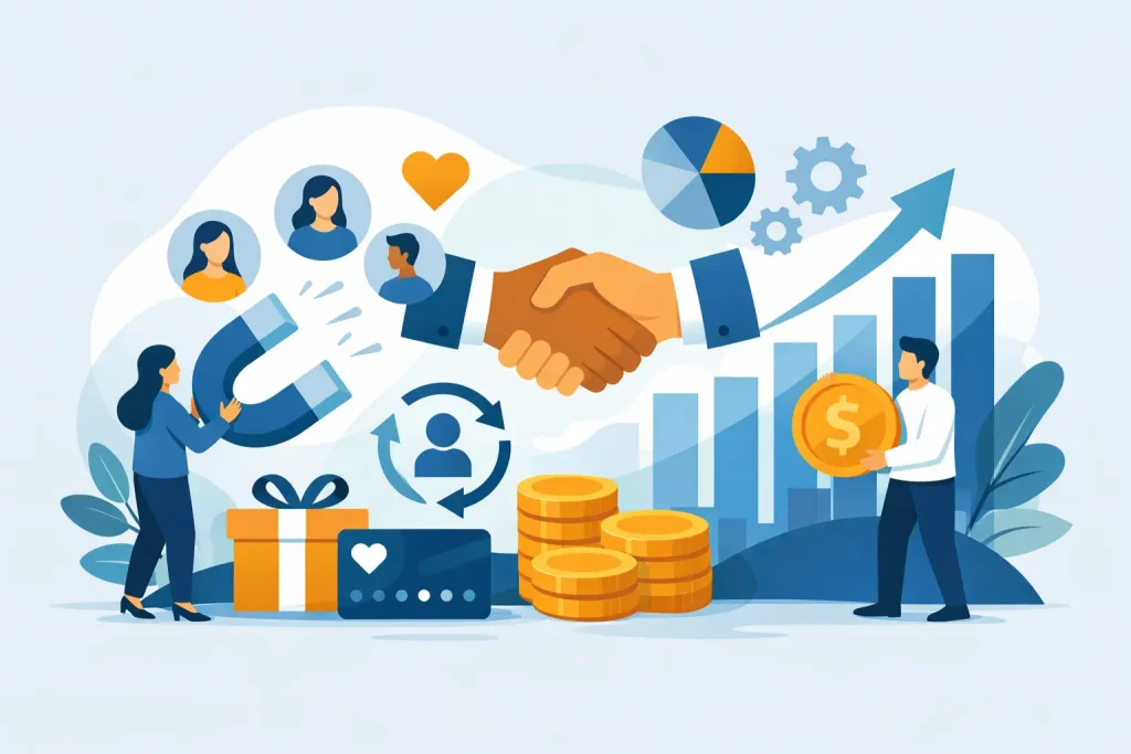 Estrategia de retención de clientes que factura