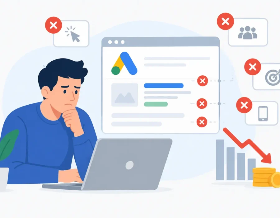 10 errores comunes en Google Ads que frenan ventas