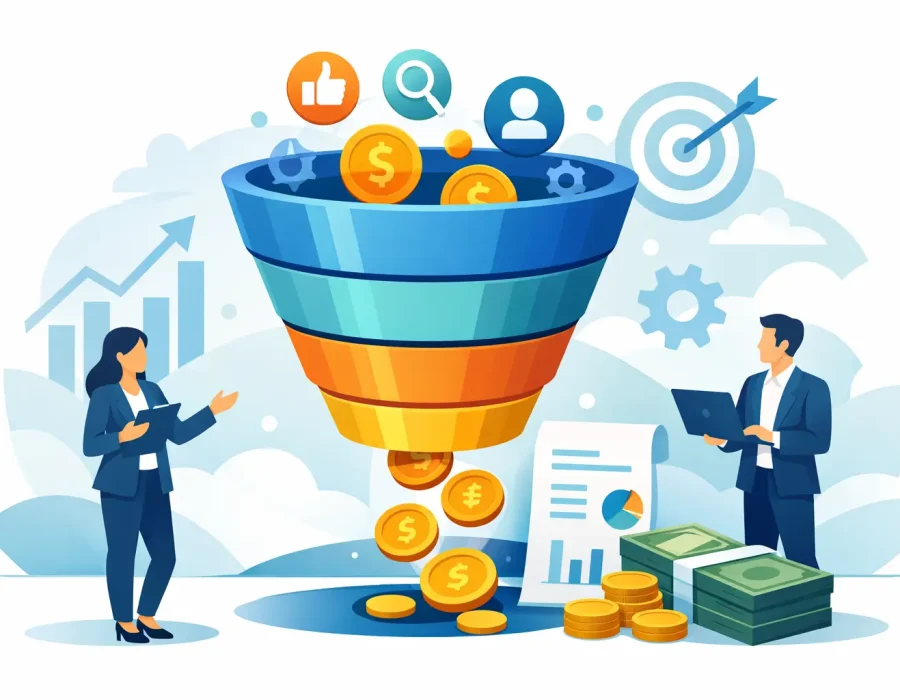 Embudo de ventas para servicios que factura más